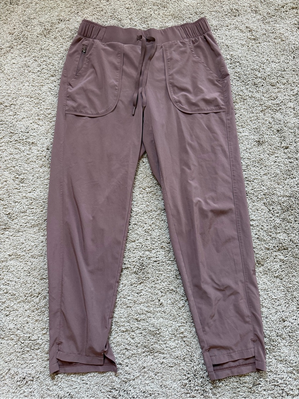 all in motion Women’s Mauve Drawstring Track Joggers Pants, Size Small